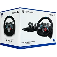 On PS4 - Logitech G29 Driving Force Racing Wheel and Pedals PS5/PS4/PS3/PC - (Volante, Guía)